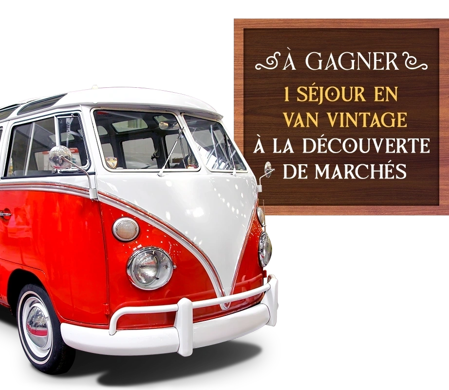1 séjour en van vintage à la découverte de marchés